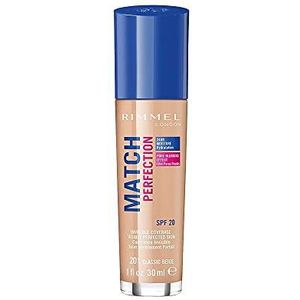 Rimmel London Match Perfection Foundation - 201 - Classic Beige, 30ml