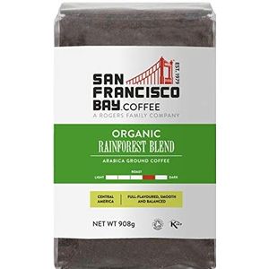 San Francisco Bay Koffie Biologisch Regenwoud Blend, Ground, 908g