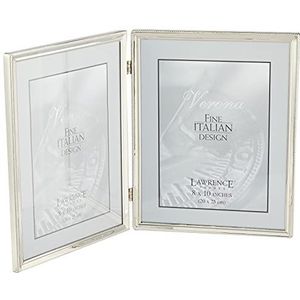 Lawrence Frames Fotolijst, gepolijst zilver, 20,3 x 25,4 cm, met scharnier