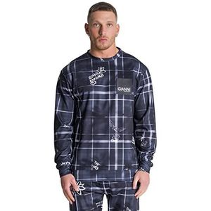 Gianni Kavanagh Zwart Camden Sweat, maat M voor heren, blue, M