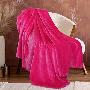 cagulax Fleece Roze Gooi Deken voor Bank Gezellige Zachte Plaids Lichtgewicht Herfst Fuzzy Bank Stoelen Sofa Slaapkamer Woonkamer 50x70 inch Jongens Meisjes Volwassenen Student