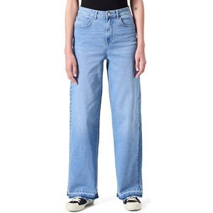 VERO MODA Brede jeans voor dames, blauw (light blue denim), 32W x 32L