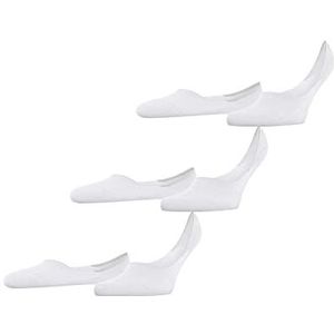 FALKE Heren Liner sokken Step Medium Cut 3-Pack M IN Katoen Onzichtbar eenkleurig Multipack 3 Paren, Wit (White 2000) nieuw - milieuvriendelijk, 41-42