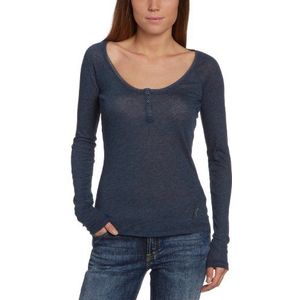 Calvin Klein Jeans Dames shirt met lange mouwen CWP46QJGK1C, blauw (7a5), 36