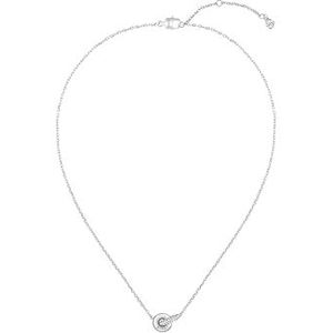 BOSS - LIVE PRECIOUS - Ketting - Roestvrij Staal - Met Verweven Ringen en Kristallen