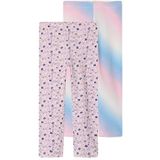Name It - NkfVivian - 3/4 Leggings - Parfait Pink - 2-pack