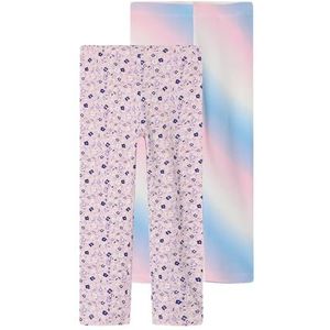 Name It - NkfVivian - 3/4 Leggings - Parfait Pink - 2-pack