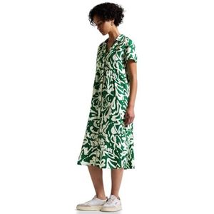 Street One - Midi-Jurk - Gedessineerd - Linnen - Met Steekzakken