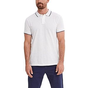 ESPRIT Collection Poloshirt voor heren, wit (white 100), XXL