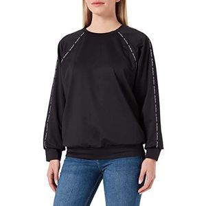 Love Moschino Dames Comfort Fit sweatshirt met ronde hals, zwart, 38
