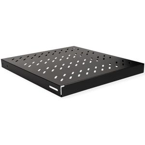 ROLINE - 19 Inch Plank - 1 U - 500mm Diep - Zwart - Plaatstaal