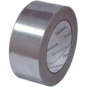 Newcobon Aluminium plakband, 30 micron, 50 m x 75 mm, grootte