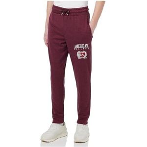AMERICAN COLLEGE USA Joggingbroek voor heren, Bourgondië, M