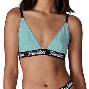 Franklees Dames Triangle Bralette Mint BH, Munt, S