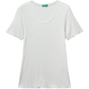 United Colors of Benetton T-shirt 3KQ43M03D, wit crème 0Z3, L dames, Witte crème 0Z3, L