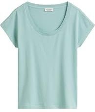 Shirt - Effen - Jersey - Normale Pasvorm - Kwartmouw - Ronde Hals