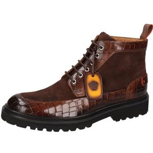 Melvin & Hamilton - Pierce 23 - Enkellaarsjes - Bruin - Handgemaakte Leren Schoen