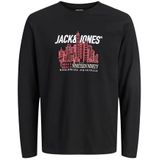 Jack & Jones - JORYORK - Shirt - Rood/Zwart/Wit - Lange Mouwen