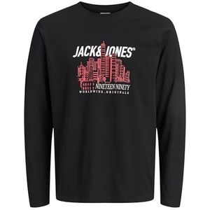 Jack & Jones - JORYORK - Shirt - Rood/Zwart/Wit - Lange Mouwen