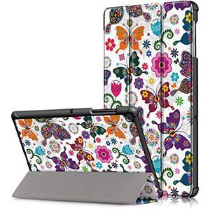 Beschermhoesje voor Samsung Galaxy Tab S5E SM-T720/T725, PU-leer, flip case, standaard voor 25,4 cm (10,5 inch), vlinder