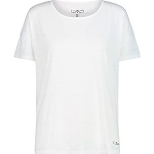 CMP Stretch Malfile T-shirt voor dames, wit, 52