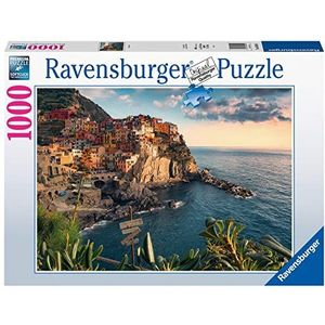 Ravensburger 80504 Cinque Terre - 1000 stukjes puzzel voor volwassenen en kinderen vanaf 14 jaar, landschapspuzzel