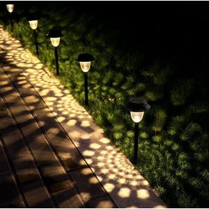 AYCLIF Solar Lights Outdoor Garden, Garden Lights, Waterproof LED Outdoor Solar Lights, Outdoor Garden Decorative Lights, IP66, Path Lighting, Fence Backyard Patio Walkway Porch Outdoor (8 Pieces)