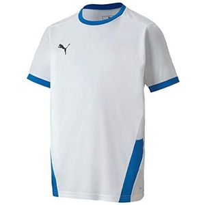 PUMA Kinder TeamGoal 23 jersey jr trikot, wit-elektrische blauwe limonade, 140