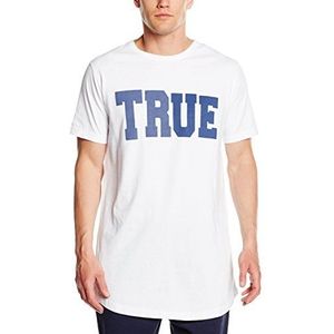 True Religion Heren Crew True T-Shirt, wit (wit 1700), S