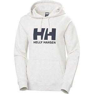 Helly Hansen Dames HH Logo Hoodie, 823 Nimbus Cloud Melange, L