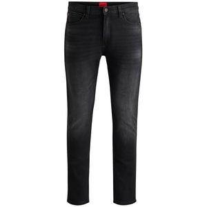 HUGO Heren 734 Jeans Extra Slim Stretch Denim Zwart, zwart., 33W x 30L