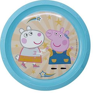 Stor Peppa Pig herbruikbaar kinderbord van kunststof