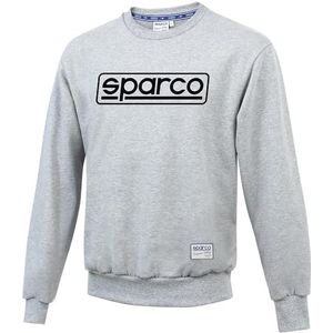 Sparco 01321GR2M, sweatshirt met ronde hals, maat M, grijs, uniseks, volwassenen, meerkleurig, 42/50 EU, 50 hojas, Medium