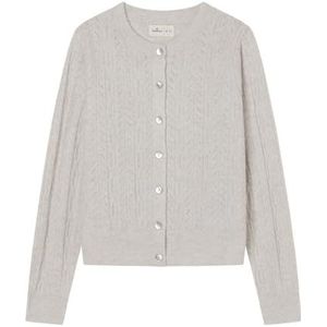 Springfield Gebreid vest met knopen aan de voorkant, wit, S voor dames