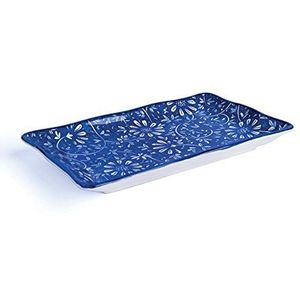 Excelsa Bord Sushi Ost, 20 x 12 cm, porselein 20 x 12 cm Fiori Blu