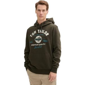 TOM TAILOR Sweatshirt voor heren, 11172 - Dark Roze Green, L