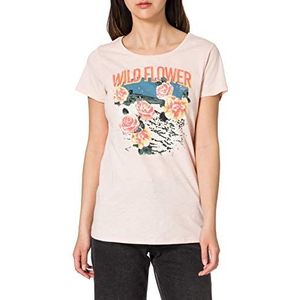 Supermom Dames Tee Ss Wild Flower T-Shirt, Evening Sand - P332, XXS