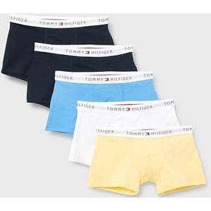 TOMMY HILFIGER Jongens 5 PK TRUNK UB0UB00582, Zwart, 4-5 Jaar, Zwart (Des Sky/Wit/Blauwe Spell/Citronella), 4-5 jaar