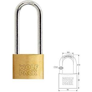 Wolfpack Linea Profesional 3100960 hangslot, messing, lang, 20 mm