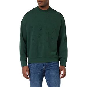 Armani Exchange Heren Embossed Logo Sweatshirt, Green Gables, Small, Green Gables, S