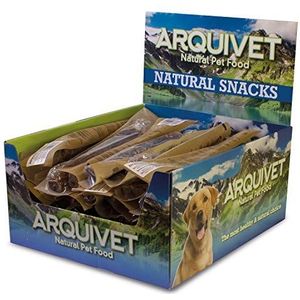 ARQUIVET Nervio de Toro 20 cm, complete box, 40 stuks, intrekbaar, natuurlijke snacks voor honden, spaarpot, lekkernijen, beloningen, onderscheidingen en snoep voor honden