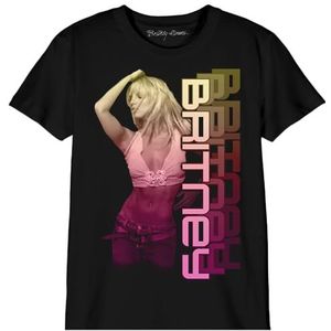 cotton division Britney Spears 'Britney' Unisex T-shirt voor kinderen, referentie: BOBRITNTS004, zwart, maat 10 jaar, Zwart, 10 Jaar