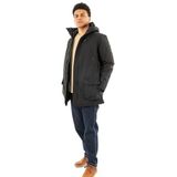 SCHOTT - Elder - Trenchcoat - Zwart - Halflang - 100% Polyester