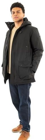 SCHOTT - Elder - Trenchcoat - Zwart - Halflang - 100% Polyester