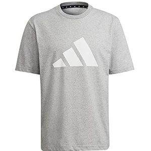 Adidas Mens M FI 3B Tee T-shirt, medium grijs Heather, 2XL