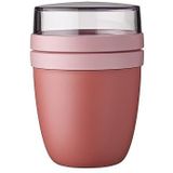 Mepal Lunchpot – 500 ml + 120 ml – Yoghurt en Muesli beker to go – Ellipse – Vivid mauve