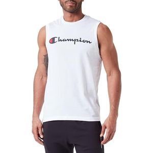 Champion Legacy Icons Tank S/L Crewneck T-shirt, wit, S Heren SS24, Wit, S