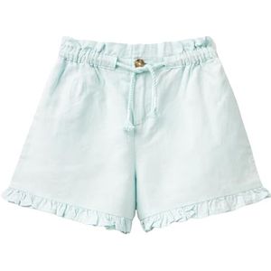 United Colors of Benetton Shorts voor meisjes en meisjes, Lichtblauw 0W6, 18 Maanden