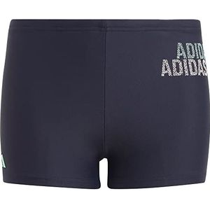 adidas Jongens Logo Swim Boxers, legend ink/pulse mint/white, 4-5 Years