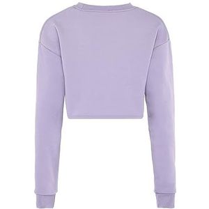 Kilata Sweatshirt met lange mouwen voor dames van 100% polyester met ronde hals lavendel maat S, lavendel, S